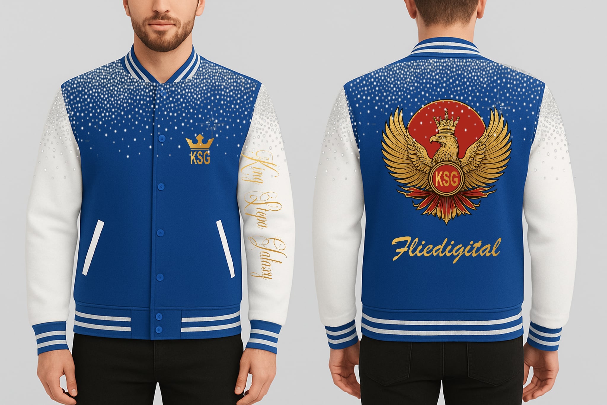 King Stepa Galaxy                                     Letterman Jackets