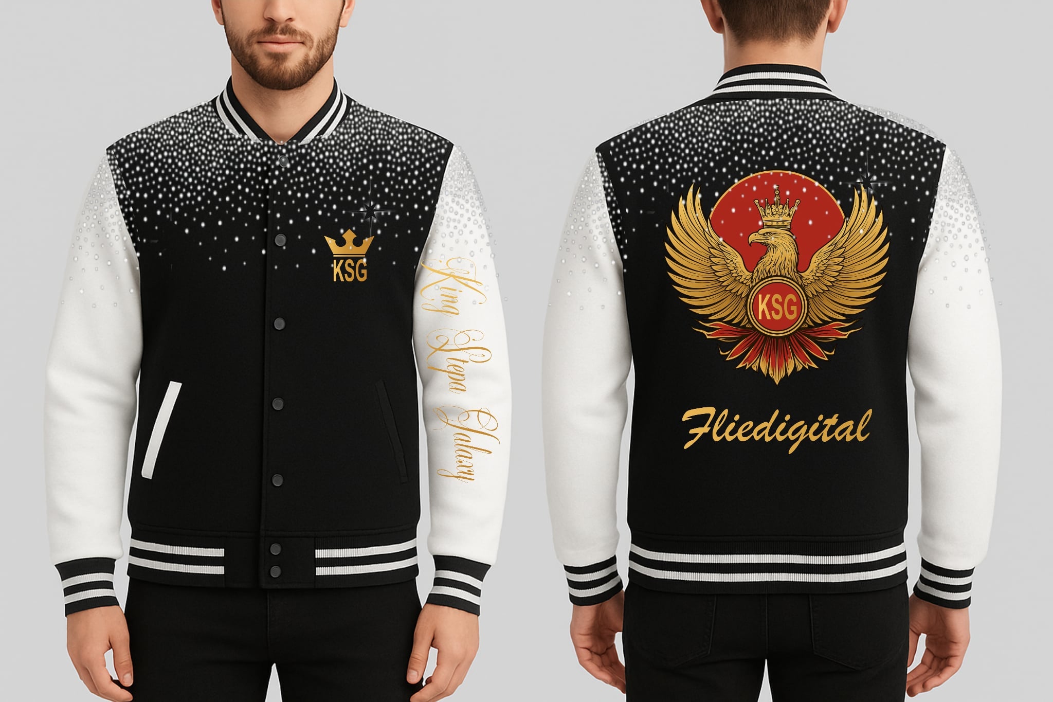 King Stepa Galaxy                                     Letterman Jackets
