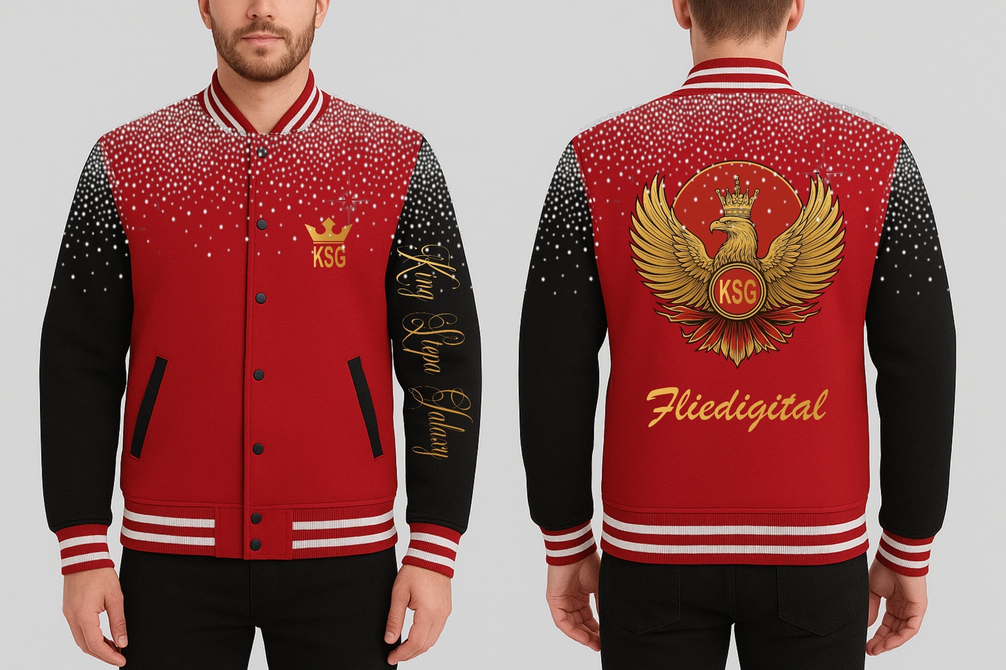 King Stepa Galaxy                                     Letterman Jackets